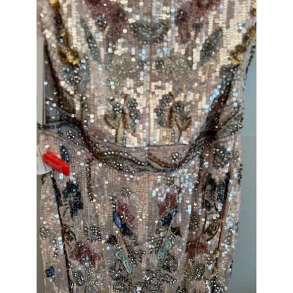 Mac Duggal Sleeveless Beaded Sequin Dress Short Midi Size 12 93535 NEW - Picture 14 of 14